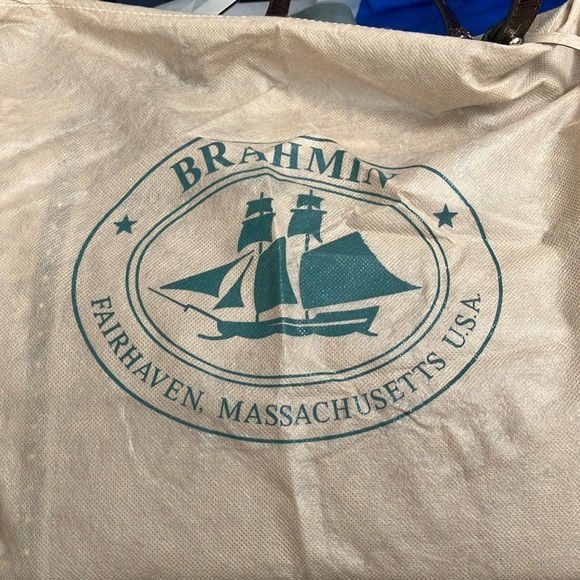 NWT Brahmin Asher Clermont handbag and checkbook Wallet Mauve Pewter Metallic - Picture 10 of 10